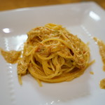 鮨松榮 - 毛蟹のトマトクリームソースパスタ