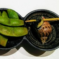 鮨 いし黒 - 枝豆、バイ貝