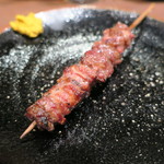 鳥茂 - あご焼き トリュフ塩で