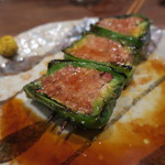鳥茂 - ピーマンの肉詰め