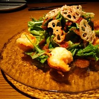 和えに - エビのピリ辛サラダ。