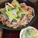 角萬 - 冷やし肉南蛮蕎麦@1000円 通称冷や肉と呼ばれています