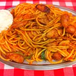 スパゲティーのパンチョ - ナポリタン大＋ポテトサラダ