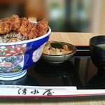 Sobadokoro Shimizuya - カツ丼800円 大盛150円