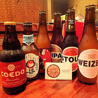 We have a wide selection of delicious drinks, including recommended craft beers and local sake.