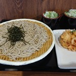 十割そば じゅうべえ - ざるそば特、かき揚げ