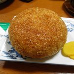 なべ勝 - 名物　焼きおにぎり　でかい