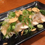 カスヤ - H.30.5.19.夜 淡路鶏のたたき 500円税込