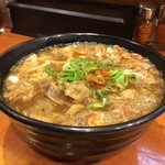 カスヤ - H.30.5.19.夜 カレーかすうどん 850円税込+かす大盛 +150円税込