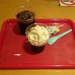 パパラギ - コーヒーゼリー250円とアイスコーヒー(S)200円