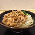 セルフうどん なりや本店 - ボリュームたっぷりの芝エビです！