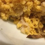 立場割烹 SSAW - 炒り卵の下に隠れていたご飯はゴボウの炊き込みご飯でしょうか？