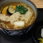 うどんウエスト - リスナーうどん、大盛･細麺　白にぎり