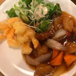 南海飯店 - 海老天ぷら・スブタｱｯﾌﾟ上