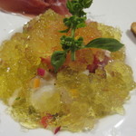 ビストロ アオキ - 魚介のクリスタル仕立て。中には魚介いろいろ