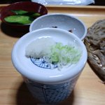 手打ちそば処つげ 春月庵 - シンプルな薬味