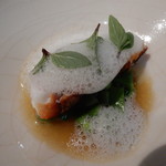 モトイ - マハタのポワレ　豆のナージュ