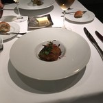 ル・ヴァンキャトル - あん肝をズッキーニで鋏んで揚げたフライ