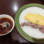 クロック - 2018年5月 チーズオムレツカレー 980円（税込） + ソーセージ 350円（税込）