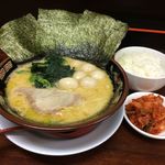 ラーメン神山 - H.30.5.20.昼 濃厚とんこつ醤油らーめん 680円税込+終日セットメニューA(ご飯・ミニキムチ) +200円税込