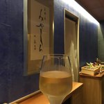 Tempura Miyashiro - 白ワインで乾杯！