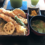 横濱屋本舗食堂 - 大海老天重  1,680円
