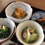 農家レストラン西野 - おかず類おはぎ
