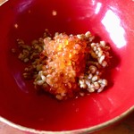 慈久庵 - おひしょ  岩魚の卵添 アップ