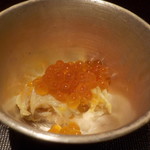 鮨 三心 - ❸渡り蟹とイクラの蒸し寿司