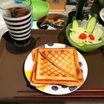 カフェ ロロパパ - チーズホットサンドセット