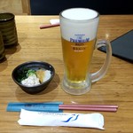 沼津魚がし鮨 - 生ビール：600円外税