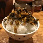 無鉄砲 - 辛子高菜ご飯は必須