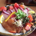 大乃屋 - ぶりプリ丼ぶり1000円のご飯大盛り