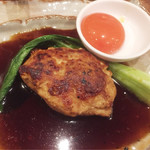 おおいた冠地どり専門店 とよいち - 月見つくねタレ焼き