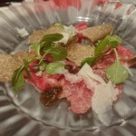 六本木うかい亭 - 牛ハムのトリュフチーズ添え