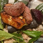 六本木うかい亭 - ヒレ肉＆茄子