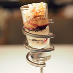 レストランエール - ランチコース 5346円 のモンブランとフォアグラ