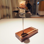 レストランエール - ランチコース 5346円 のモンブランとフォアグラ