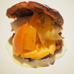 レストランエール - ランチコース 5346円 のシュー 加賀棒茶 柑橘