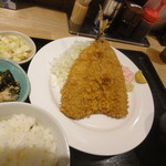 Teishokuya Zakuro - アジフライ定食