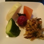 和食すがわら - 自家製漬け物。ぬか漬けが素晴らしい！