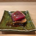 うを徳 - 那智勝浦 鰹 藁焼き にんにく醤油