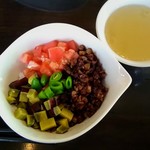 Restaurant μ - キッズジャージャー丼と付属のスープ