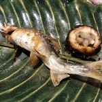 銀座 しのはら - 鮎と鰻の八幡巻き