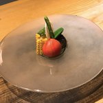 御料理 光安 - 夏野菜の八寸