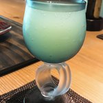 御料理 光安 - 柚子のソーダ割りノンアルコール