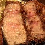 とんかつ檍 銀座8丁目店 - 断面