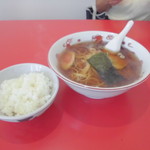 大門 - ラーメン付（半ライス）ニラレバ炒め定食860円