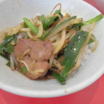 大門 - ラーメン付（半ライス）ニラレバ炒め定食860円