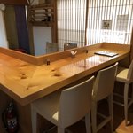 石臼挽き蕎麦 石づか - カウンター席